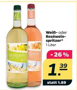 Netto Weinkrone weißwein- oder roséwein-spritzer Angebot