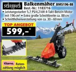 Norma Scheppach Balkenmäher Angebot