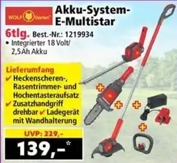 Norma WOLF-Garten Akku-System-E-Multistar Angebot