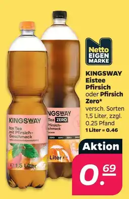 Netto Kingsway eistee pfirsich Angebot