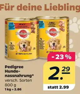 Netto Pedigree hundenassnahrung Angebot
