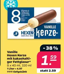 Netto Hexen eis vanille hexen-kerze mit kakaohaltiger fettglasur Angebot