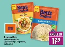 Wasgau Ben's Original Express Reis Angebot