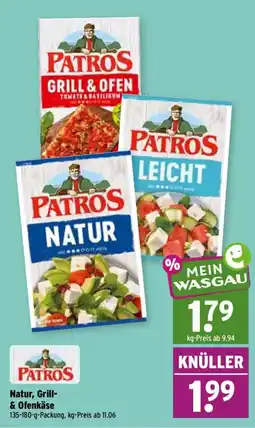 Wasgau PATROS Natur, Grill- & Ofenkäse Angebot