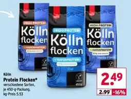 Wasgau Kölln Protein Flocken Angebot