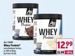 Wasgau ALL STARS Whey Protein Angebot