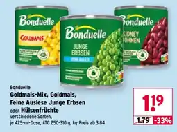 Wasgau Bonduelle Goldmais-Mix, Goldmais, Feine Auslese Junge Erbsen oder Hülsenfrüchte Angebot