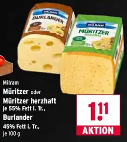 Wasgau Milram Müritzer oder Burlander Angebot