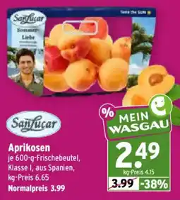 Wasgau SanLucar Aprikosen Angebot