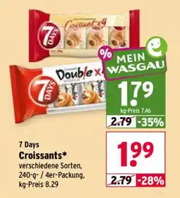 Wasgau 7 Days Croissants* Angebot