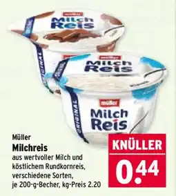 Wasgau Müller Milchreis Angebot