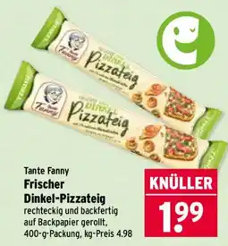 Wasgau Tante Fanny Frischer Dinkel-Pizzateig Angebot