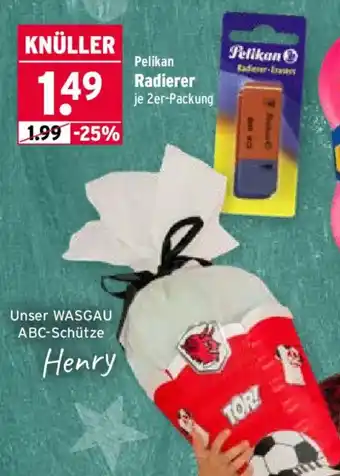 Wasgau Pelikan Radierer Angebot