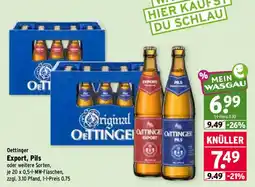 Wasgau Oettinger Export, Pils Angebot