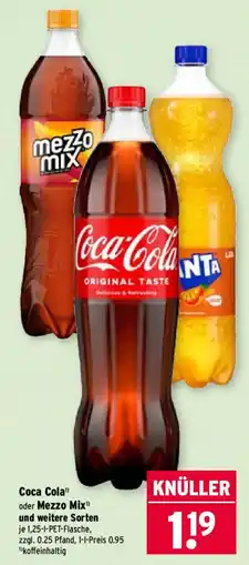 Wasgau Coca Cola oder Mezzo Mix Angebot