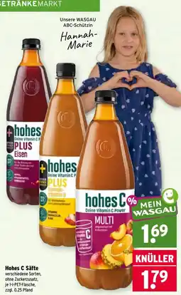 Wasgau hohes C Säfte Angebot