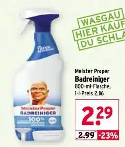 Wasgau Meister Proper Badreiniger Angebot