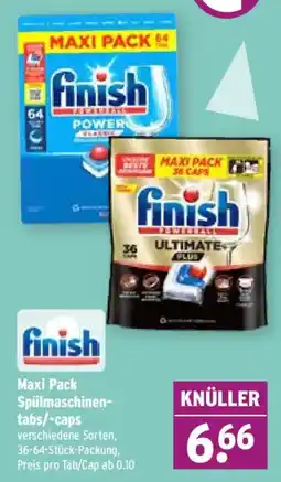 Wasgau finish Spülmaschinen-tabs/caps Angebot