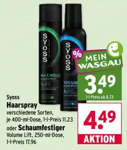 Wasgau Syoss Haarspray Angebot