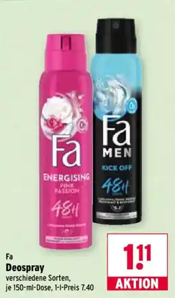 Wasgau Fa Deospray Angebot
