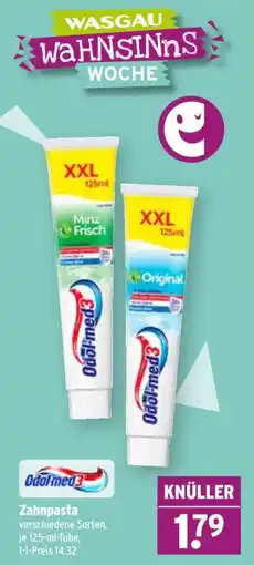 Wasgau Odol-med3 Zahnpasta Angebot