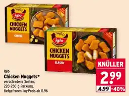 Wasgau Iglo Chicken Nuggets Classic Angebot