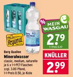 Wasgau Berg Quellen Mineralwasser Angebot