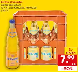 Netto Getränke Discount Berlimo Limonaden Angebot