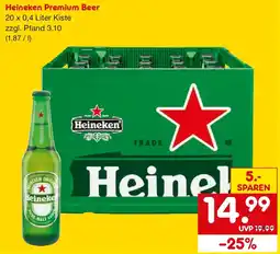 Netto Getränke Discount Heineken Premium Beer Angebot