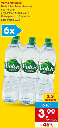 Netto Getränke Discount Volvic Naturelle Angebot