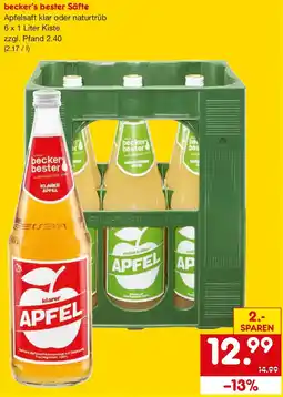 Netto Getränke Discount becker's bester Säfte Angebot