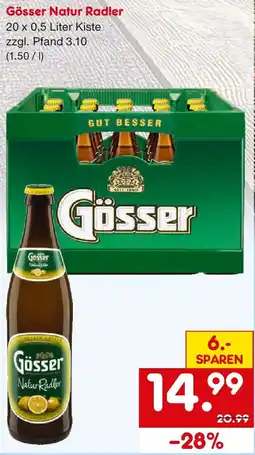 Netto Getränke Discount Gösser Natur Radler Angebot