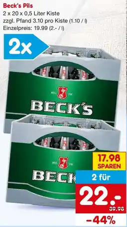 Netto Getränke Discount Beck's Pils Angebot