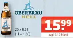 Getränke Oase Oberbräu hell Angebot