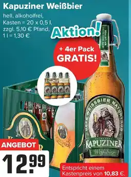 Logo Getränkemarkt Kapuziner Weißbier Angebot