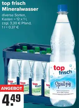 Logo Getränkemarkt top frisch Mineralwasser Angebot