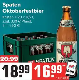 Logo Getränkemarkt Spaten Oktoberfestbier Angebot