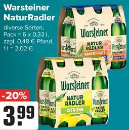 Logo Getränkemarkt Warsteiner NaturRadler Angebot