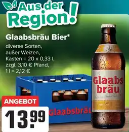 Logo Getränkemarkt Glaabsbräu Bier Angebot
