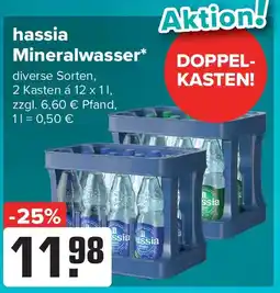 Logo Getränkemarkt hassia Mineralwasser Angebot