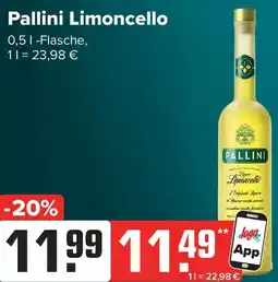 Logo Getränkemarkt Pallini Limoncello Angebot