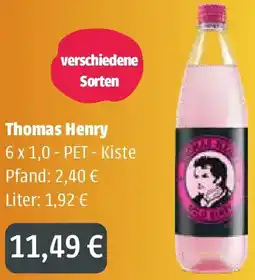 Getränkeland Mayer Thomas Henry Angebot