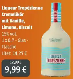 Getränkeland Mayer Liqueur Tropézienne Cremelikör mit Vanille, Limone, Biscuit Angebot