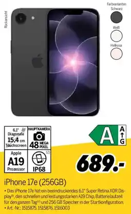 MEDIMAX iPhone 17e (256GB) Angebot