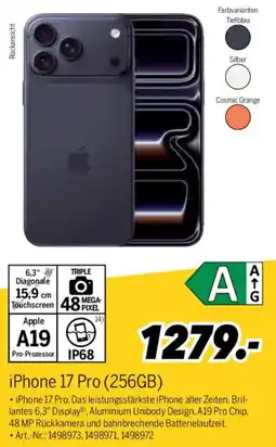 MEDIMAX iPhone 17 Pro (256GB) Angebot