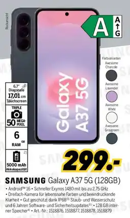 MEDIMAX SAMSUNG Galaxy A37 5G (128GB) Angebot