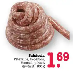 Scheck-in-Center Salsiccia Angebot