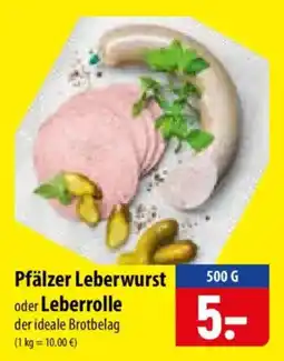 Famila Nord Ost Pfälzer Leberwurst oder Leberrolle Angebot