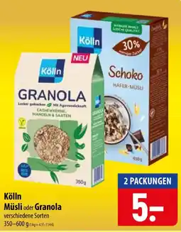 Famila Nord Ost Kölln Müsli oder Granola Angebot
