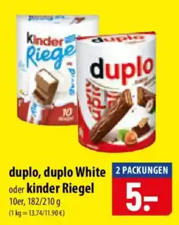 Famila Nord Ost duplo, duplo White oder kinder Riegel Angebot